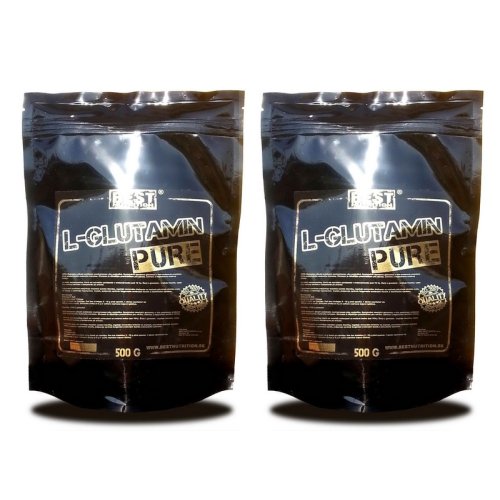 1 + 1 Zdarma: L-Glutamin pure od Best Nutrition