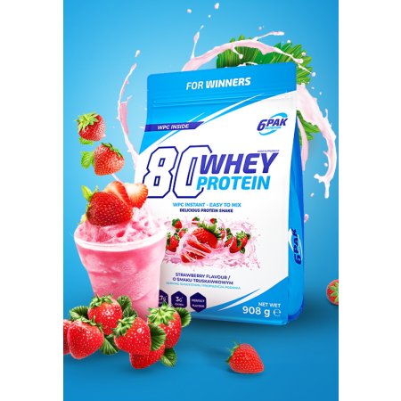 80 Whey Protein - 6PAK Nutrition