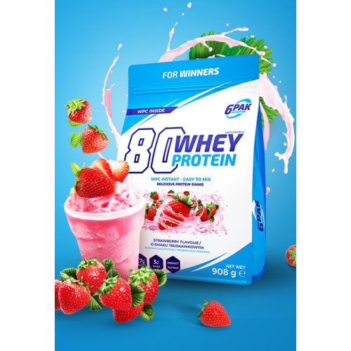 80 Whey Protein - 6PAK Nutrition