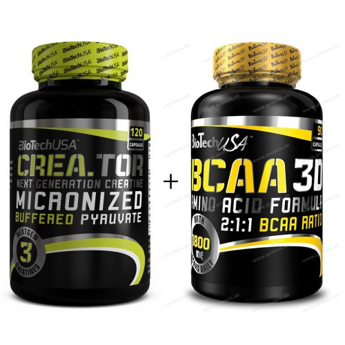 Akcia: Crea.Tor + BCAA Nano 3D Zadarmo - Biotech USA