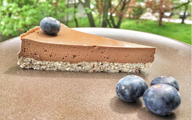 Čokoládovo-orechový cheesecake
