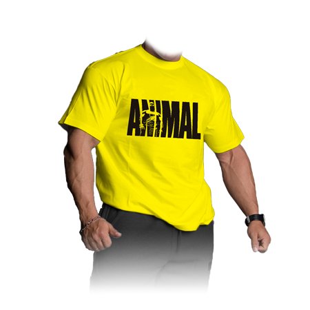 Kulturistické tričko žluté - Animal