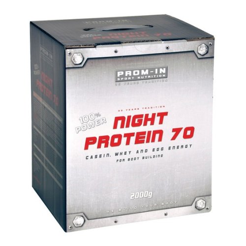 Night proteín 70 2,0 kg + coffein 120 tbl + šejker grátis - Prom-in