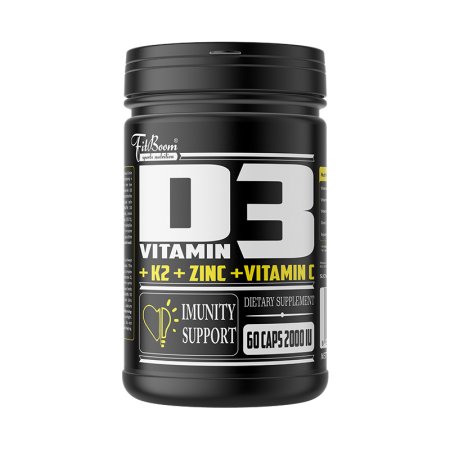 Vitamín D3,K2,Zinok,Vitamín C - FitBoom